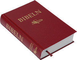 Folkbibeln storformat röd